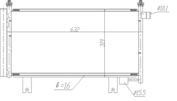 РАДИАТОР КОНДИЦИОНЕРА - КОНДЕНСАТОР EASY FIT NRF 350473