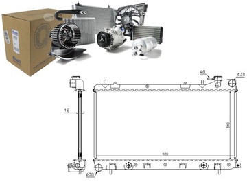 NISSENS РАДИАТОР ДВИГАТЕЛЯ SUBARU FORESTER IMPREZA