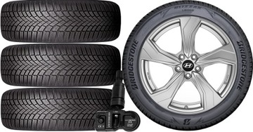 НОВЫЕ ШЕСТЕРНИ ЗИМА HYUNDAI VELOSTER BRIDGESTONE 215/45R17+TPMS