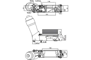 NISSENS РАДИАТОР МАСЛА CHRYSLER VOYAGER V DODGE JOURNEY JEEP GRAND