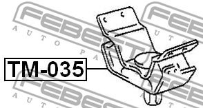 ПОДУШКА ДВИГАТЕЛЯ TOYOTA LAND CRUISER 120 02-09