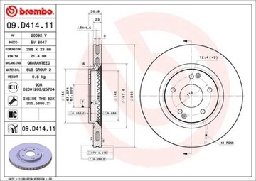 ДИСК ТОРМОЗНОЙ ПЕРЕДНЯЯ UV SSANGYONG (298X23MM)