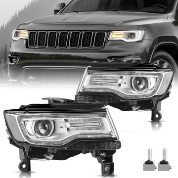 JEEP GRAND CHEROKEE WK2 2014-2016 ФОНАРИ КСЕНОН + ПРЕОБРАЗОВАТЕЛИ + ЛАМПОЧКИ