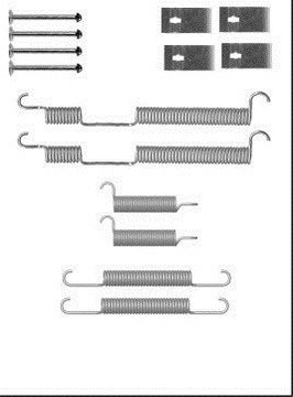 SPRĘŻYNKI DO КОЛОДОК ТОРМОЗНЫХ KIA SPORTAGE 94-03