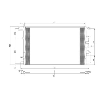 РАДИАТОР КОНДИЦИОНЕРА SUZUKI XL7 06- 9531078I01