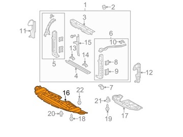 ЗАЩИТА ПОД ДВИГАТЕЛЬ TOYOTA SIENNA 18- 5144108050