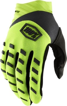 100 PROCENT ПЕРЧАТКИ CROSS/ENDURO AIRMATIC FLUO YELLOW/BLACK ЦВЕТ ЧЕРНЫЙ Ż