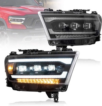 ПОЛНЫЙ ГРУППА ФАР LED (СВЕТОДИОД ) DO ФАР ПЕРЕДНИХ DODGE RAM 1500 2019-2024