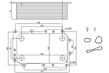 NISSENS РАДИАТОР МАСЛА DAF CF XF 106 MX-11210-PX-7239 10.12-