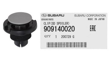 КЛИПСА КЛИПСА ШТИФТ НАКЛАДКИ ПОРОГА SUBARU 909140020