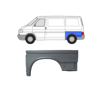 КРЫЛО ЗАД VW TRANSPORTER T4 09.90- 701809171B