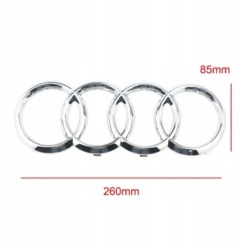 ЭМБЛЕМА ЗНАЧЕК ЛОГОТИП AUDI A3 A4 A5 260MM * 85MM