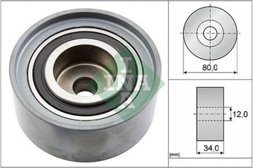 РОЛИК НАПРАВЛЯЮЩАЯ РЕМЕНЬ ГРМ AUDI /SEAT/SKODA/VW 1,9D/2,0D 532052710