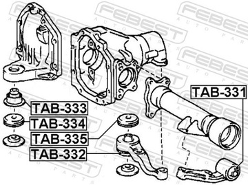 FEBEST TAB-335 ПОДУШКА, МЕХАНИЗМ RÓŻNICOWY