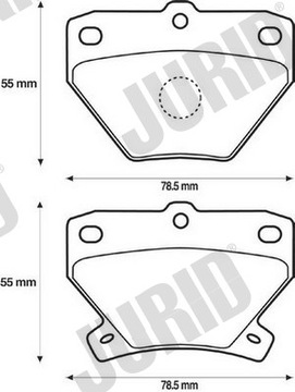 КОЛОДКИ ТОРМОЗНЫЕ ЗАД JURID 572450J
