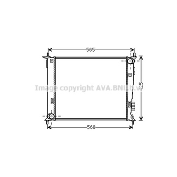 РАДИАТОР, СИСТЕМА ОХЛАЖДЕНИЯ ДВИГАТЕЛЯ AVA QUALITY COOLING KAA2143