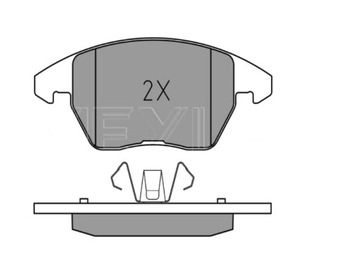 КОЛОДКИ ТОРМОЗНЫЕ MEYLE ПЕРЕД CITROEN C4 2,0 04-11