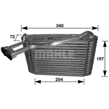 ИСПАРИТЕЛЬ, КОНДИЦИОНЕР MAHLE AE 34 000S