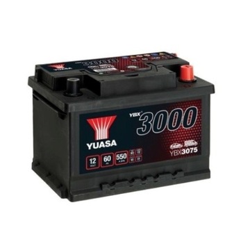 АККУМУЛЯТОР YUASA 12V 60AH/550A SMF P+