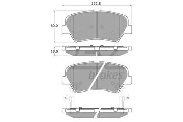 TOMEX BRAKES КОЛОДКИ ТОРМОЗНЫЕ HYUNDAI ELANTRA 11- ПЕРЕД