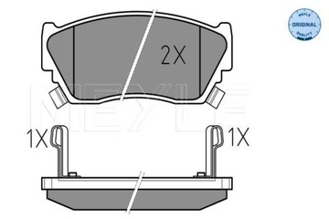 КОЛОДКИ ГАЛЬМІВНІ NISSAN ПЕРЕД SUNNY 1,4-1,6 90-95 Z ДАТЧИКОМ 0252165716/W