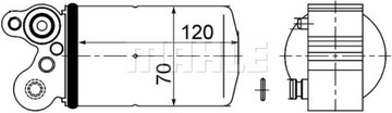 ОСУШИТЕЛЬ КОНДИЦИОНЕРА VOLVO S80 2.0 T5 14-16