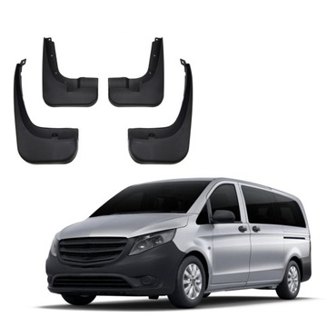 БРЫЗГОВИКИ MERCEDES-BENZ VITO 2014-2020 PRZÓD+TYŁ 4 ШТ.