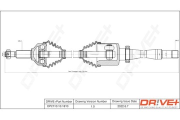 DRIVE+ ПОЛУОСЬ ПРИВОДНАЯ FORD TRANSIT 13- P