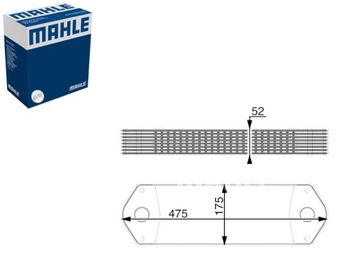 РАДИАТОР МАСЛА SCANIA 4 K BUS P G R T DC09.108-OSC11.03 05.96- MAHLE