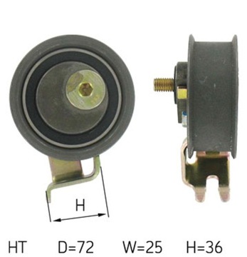 VKM11116 SKF РОЛИК РЕМНЯ ГРМ VW 1,8 20V 98- NAPINACZA