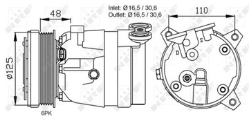 КОМПРЕССОР КОНДИЦИОНЕРА OPEL VECTRA A