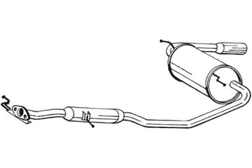 BOSAL СИСТЕМА ВЫПУСКНОЙ КОМПЛЕКТНЫЙ MAZDA MX-5 I 1.6 1.8 05.90-04.98