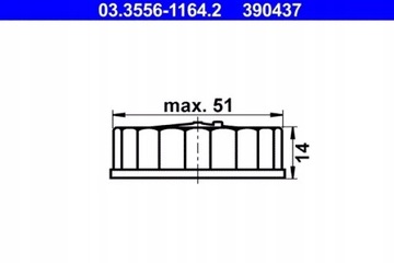 ПРОБКА БАЧКА ЖИДКОСТИ HAM. 03.3556-1164.2