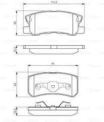 BOSCH 0 986 495 172 КОМПЛЕКТ КОЛОДОК ТОРМОЗНЫХ, ТОРМОЗА TARCZOWE