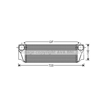 РАДИАТОР ВОЗДУХА DOŁADOWUJĄCEGO AVA QUALITY COOLING BW4413