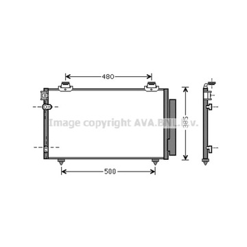 КОНДЕНСАТОР, КОНДИЦИОНЕР AVA QUALITY COOLING TO5481D