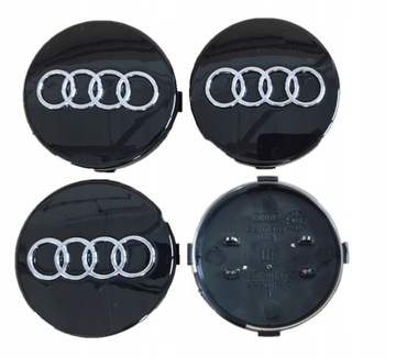 4 ШТ КОВПАЧКИ KAPSLE ШЕСТЕРНІ КОВПАЧКИ 59MM DO AUDI RS6 Q3 RS4 A3 A1 A8 A2 Q3