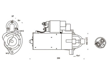 MAGNETI MARELLI СТАРТЕР AUDI A4 A6 12V CS 1423 MAGNETI MARELLI