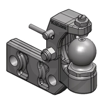 SCHARMÜLLER ДЕРЖАТЕЛЬ KULI K50, ПРАВАЯ, ПРОСТАВКА K80 DO K50 = 250 MM