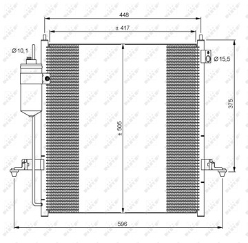 РАДИАТОР КОНДИЦИОНЕРА - КОНДЕНСАТОР EASY FIT 35871