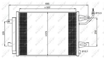 NRF 350073 КОНДЕНСАТОР, КОНДИЦИОНЕР