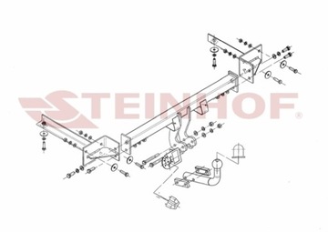 КРЮК БУКСИРОВОЧНЫЙ OPEL CORSA - D (3/5D) 10/2006- STEINHOF