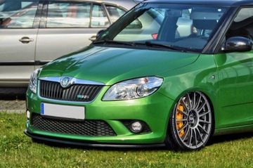 ЧЕРНЫЙ ГЛЯНЕЦ ПЕРЕДНИЙ БАМПЕР SPOILER/SPÓDNICA/FALBANA ДЛЯ SKODA FABIA RS I