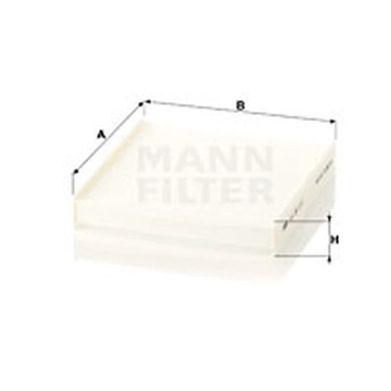 ФИЛЬТР, ВЕНТИЛЯЦИЯ СТОРОНЫ ПАССАЖИРА MANN-FILTER CU 22 011