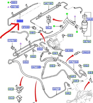 ПАТРУБОК WSPOMGANIA FORD FOCUS MK1 2001-05