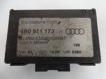 МОДУЛЬ БЛОК УПРАВЛЕНИЯ ALARMU 4B0951173 AUDI A4 B5 A6 C5