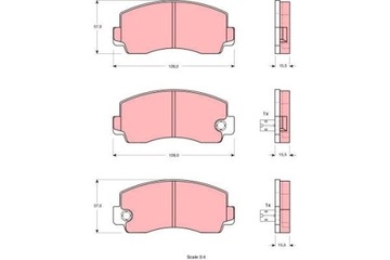 TRW КОЛОДКИ ПЕРЕД GALANT I 2.0 GLX, CELICA 2.0 XT