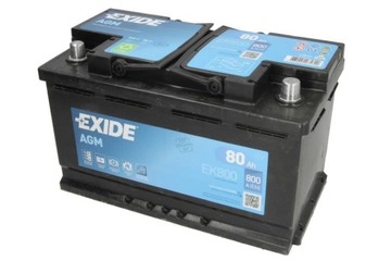 АККУМУЛЯТОР ПУСКОВОЙ EXIDE EK800