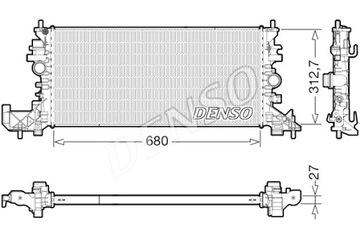 DENSO РАДИАТОР ДВИГАТЕЛЯ ВОДЫ OPEL ASTRA K 1.0-1.6D 06.15-