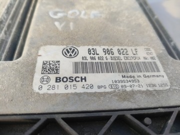 КОМПЬЮТЕР VW GOLF 2,0 0281015420 03L906022LF